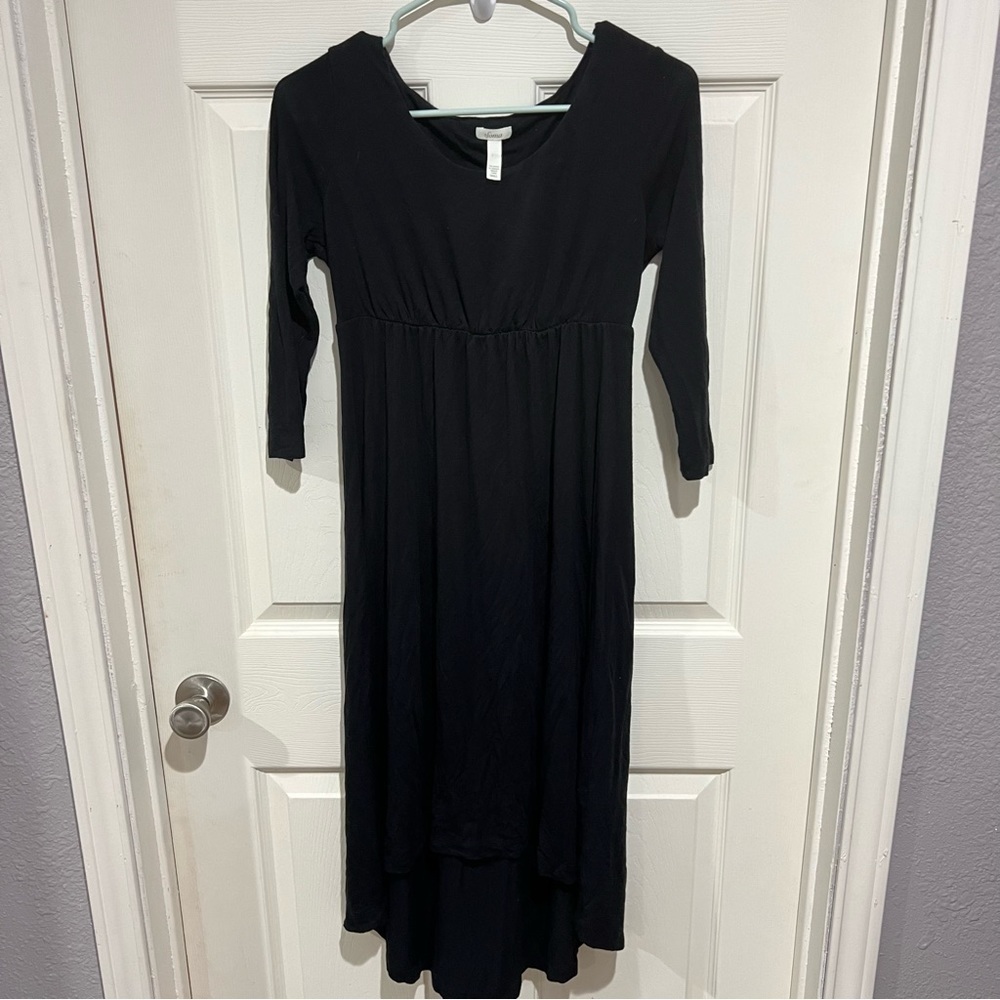 Soma Long Sleeve Comfy Black Dress S